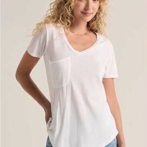Z Supply White Short Sleeve Tee